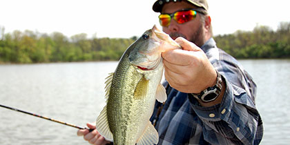 Fisherman with Bass