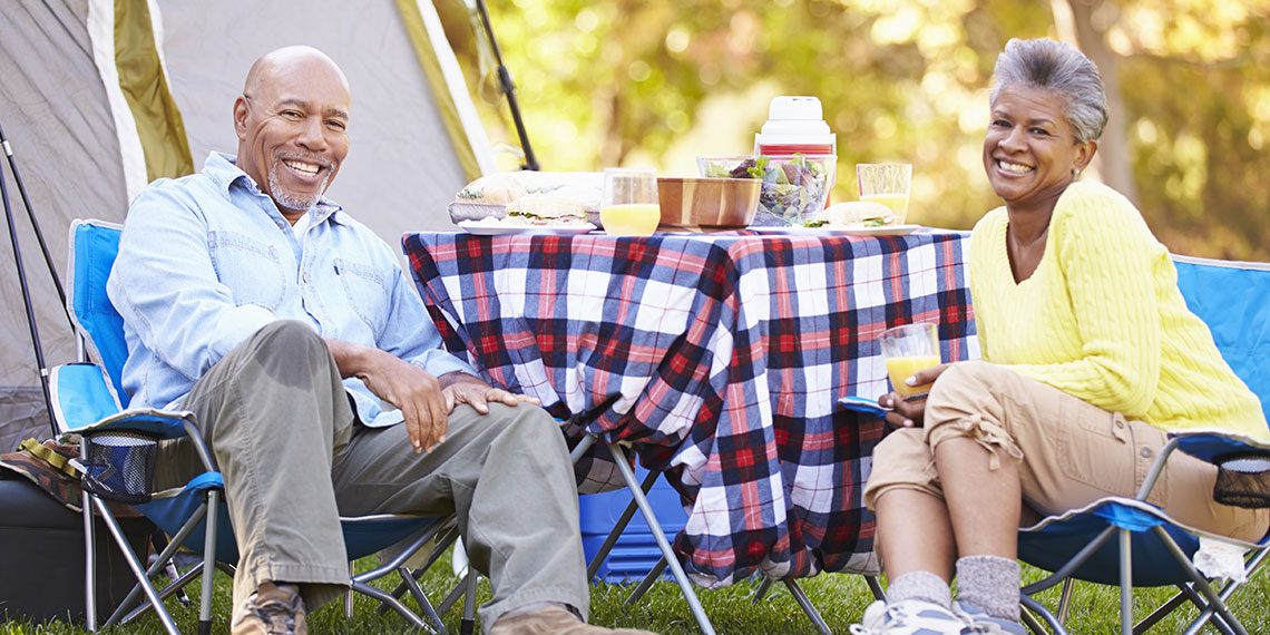 Senior Couple at Campground